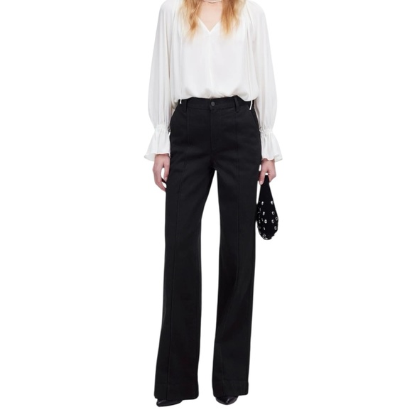 Madewell Superwide-Leg Trouser Jeans in Black Rinse Wash - Picture 2 of 12